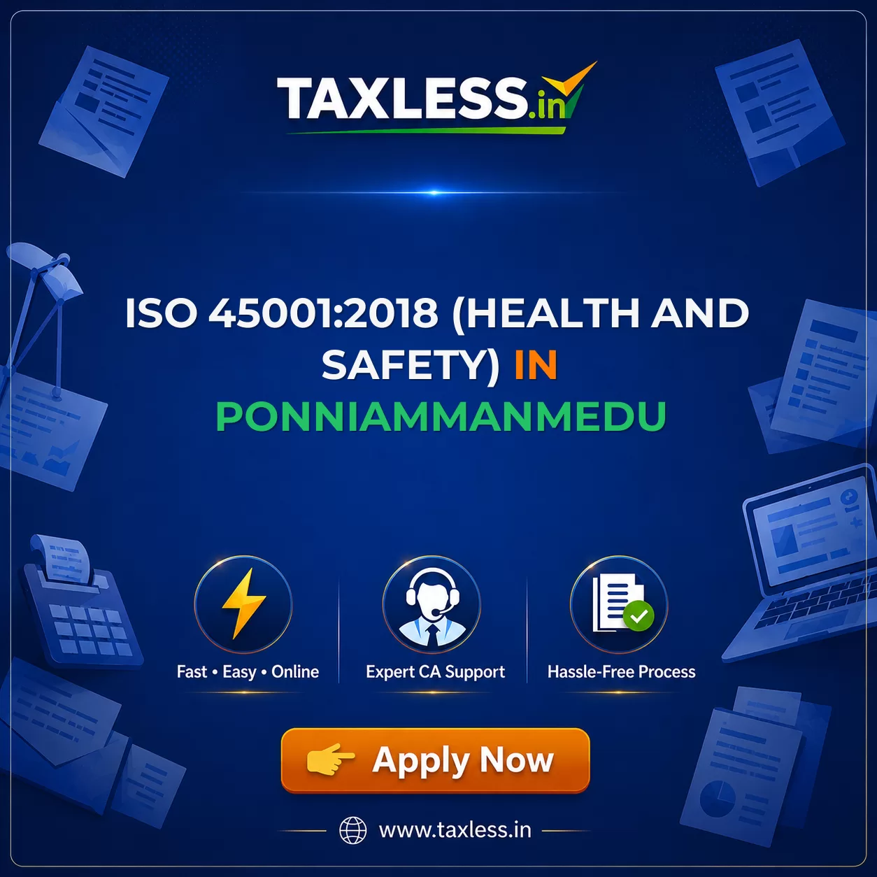 ISO 45001:2018 (Health And Safety) in Ponniammanmedu