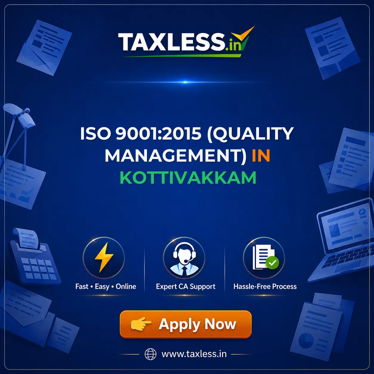 ISO 9001:2015 (Quality Management) in Kottivakkam
