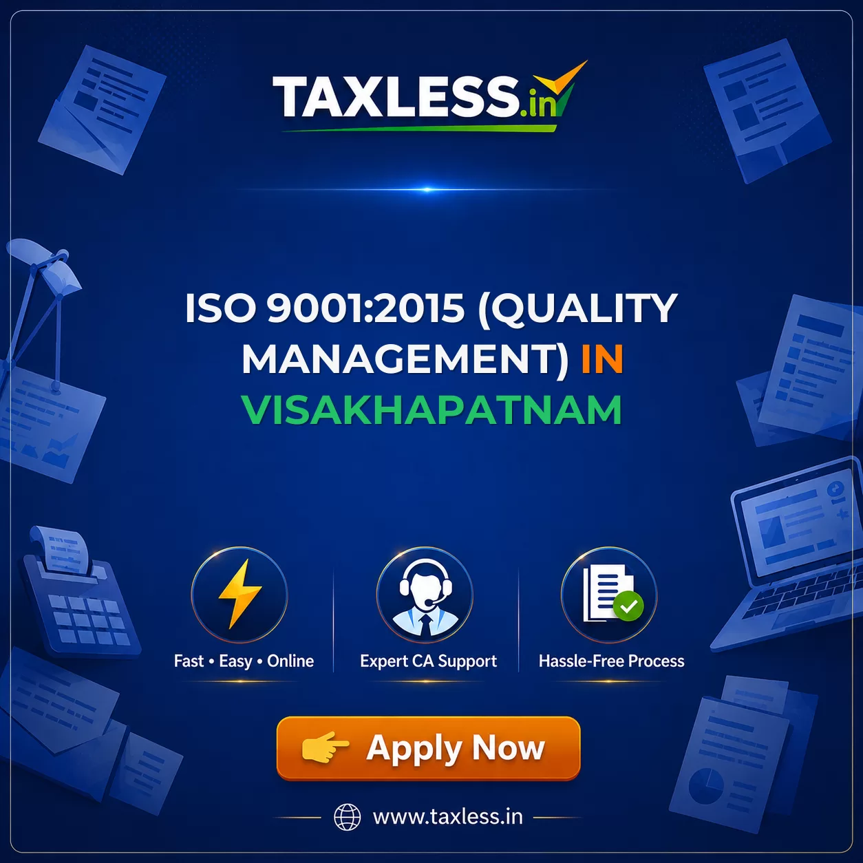 ISO 9001:2015 (Quality Management) in Visakhapatnam