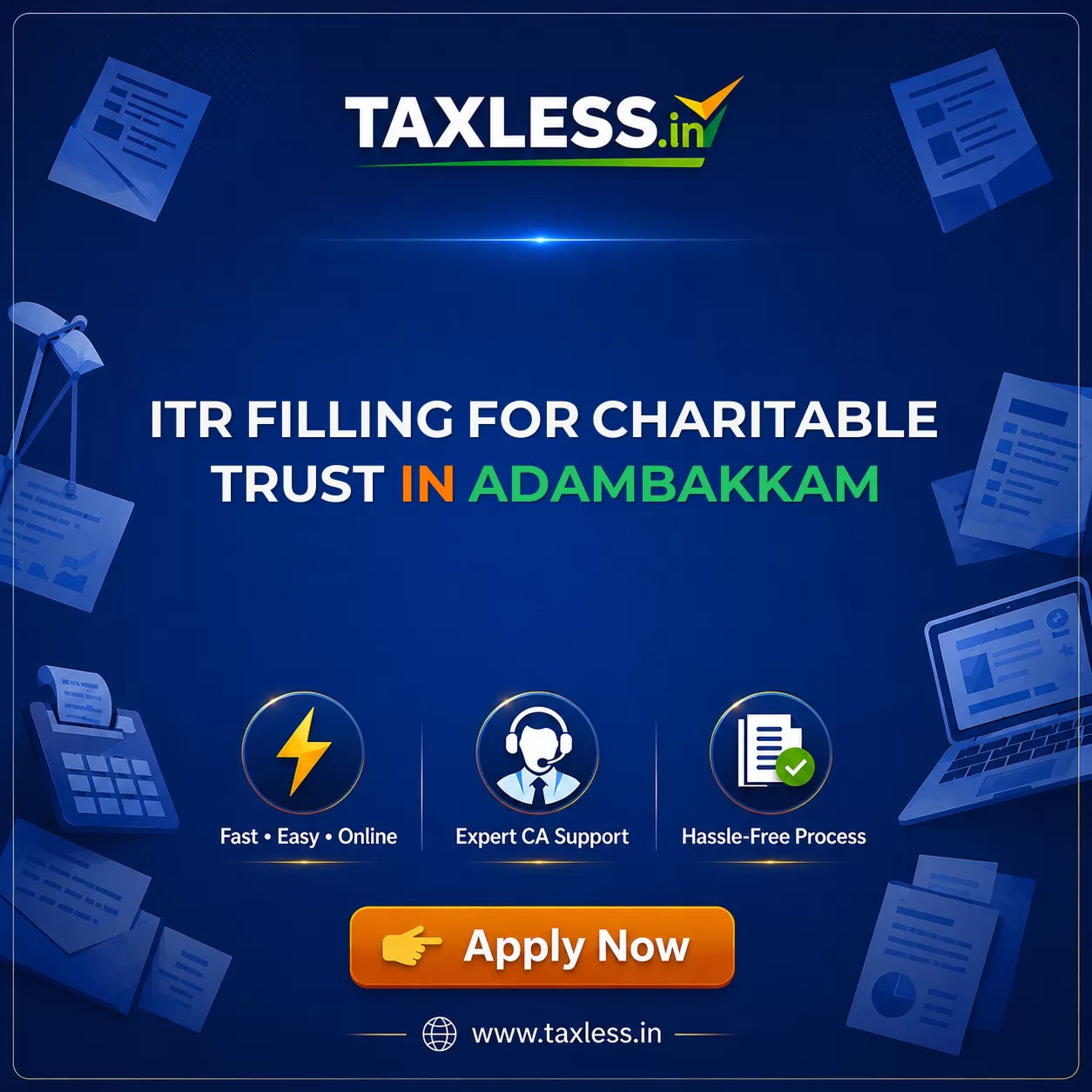ITR Filling For Charitable Trust in Adambakkam