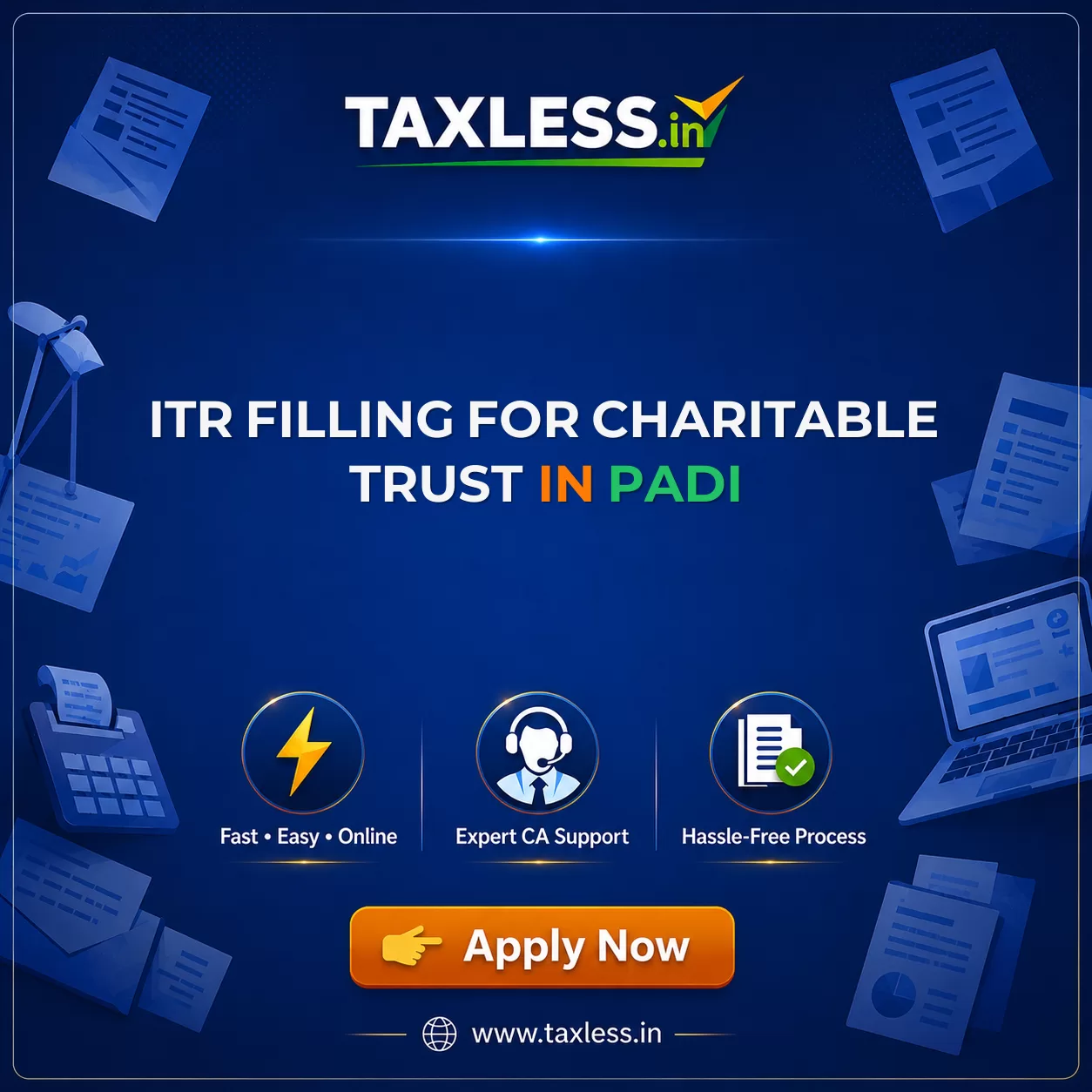 ITR Filling For Charitable Trust in Padi