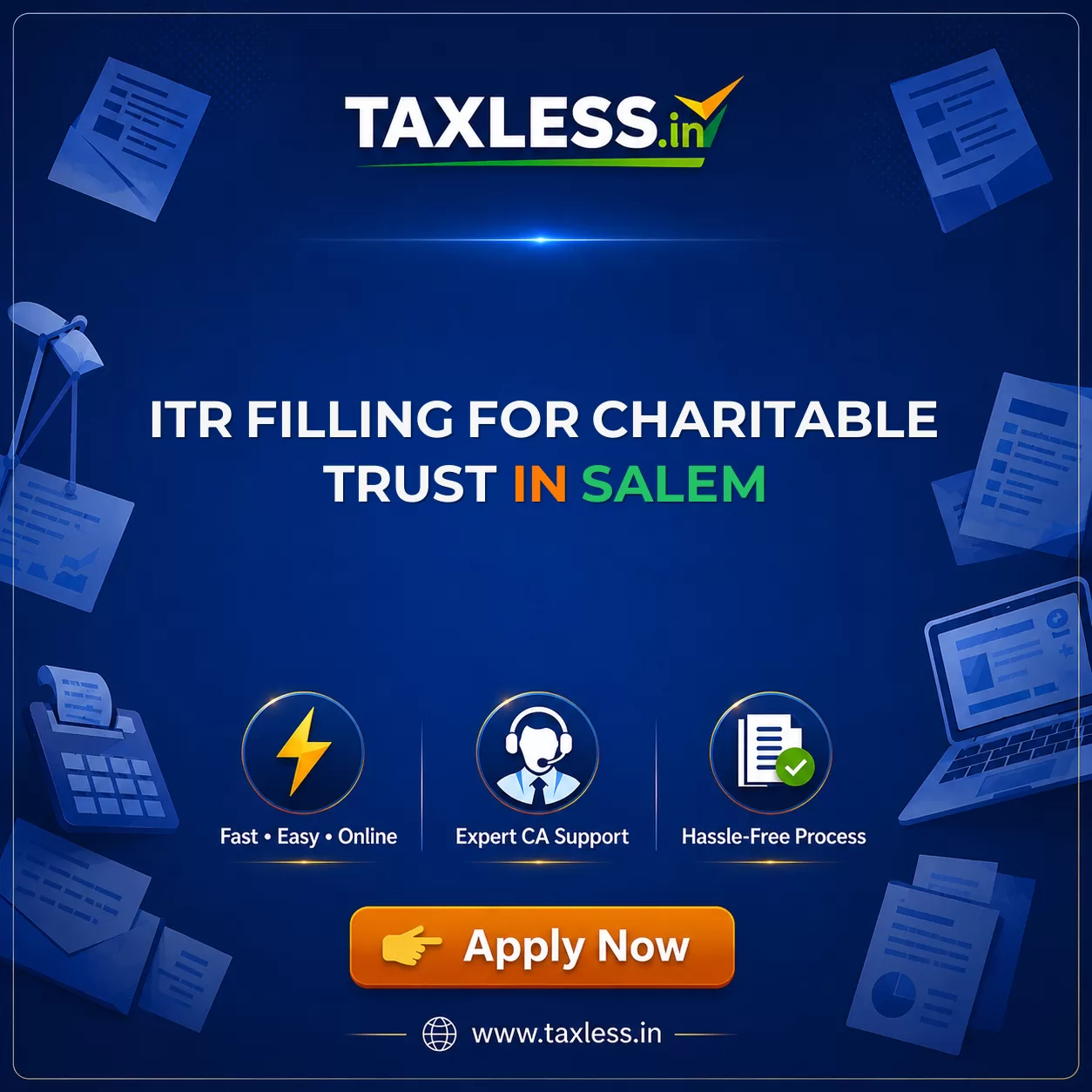 ITR Filling For Charitable Trust in Salem