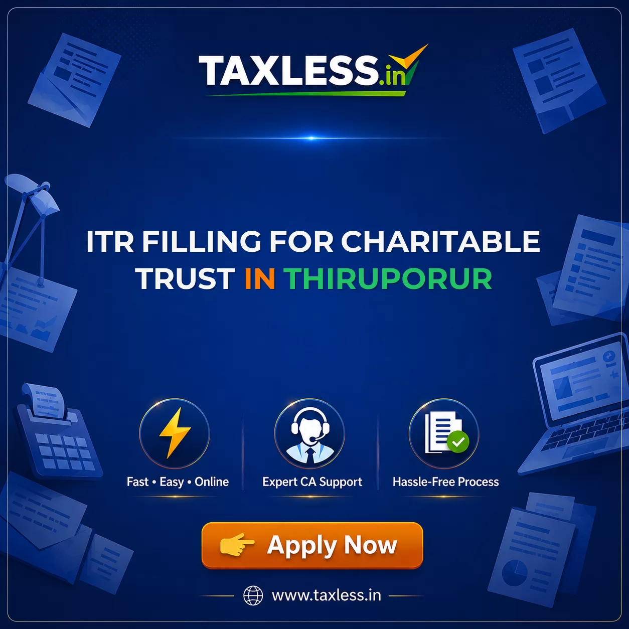 ITR Filling For Charitable Trust in Thiruporur
