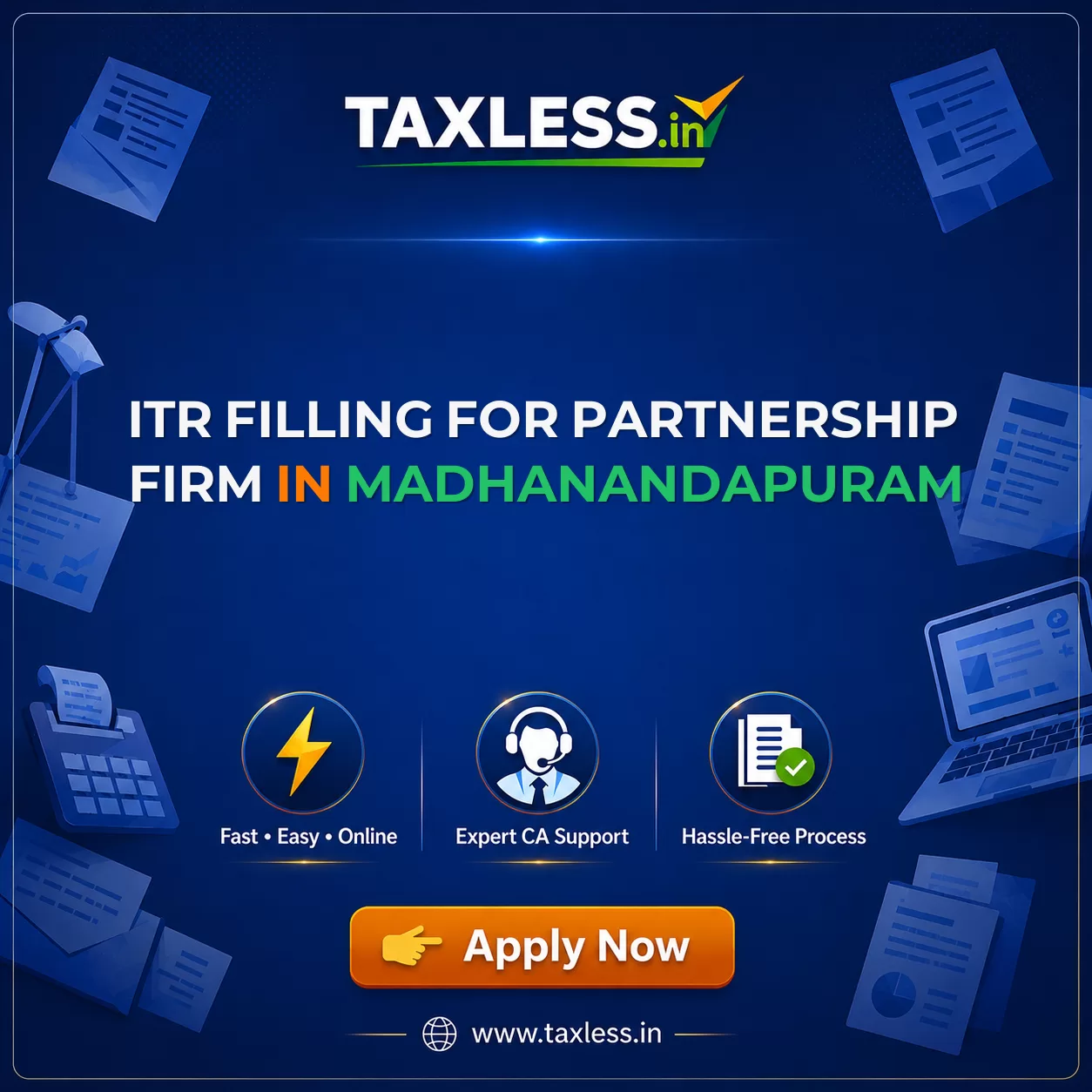 ITR Filling For Partnership Firm in Madhanandapuram