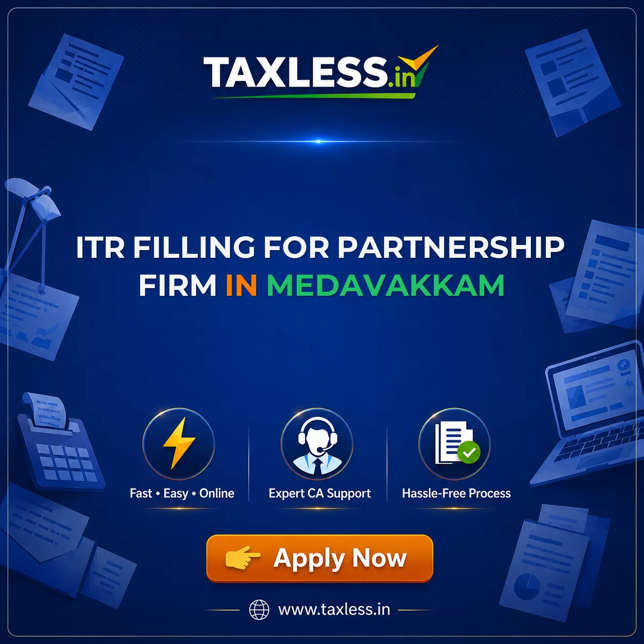 ITR Filling For Partnership Firm in Medavakkam