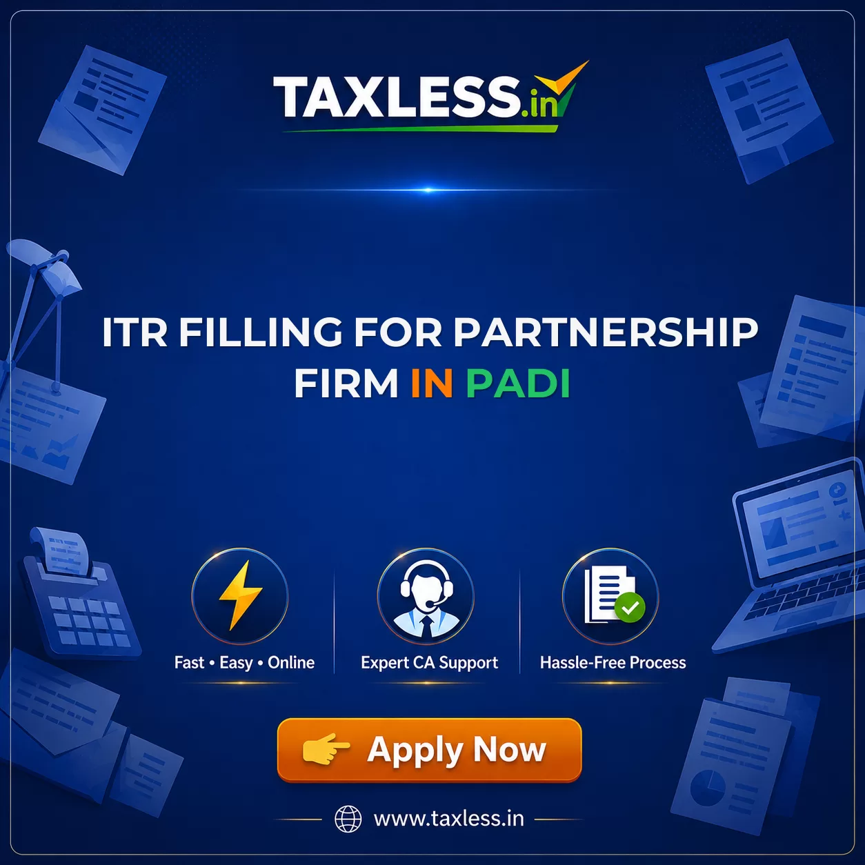 ITR Filling For Partnership Firm in Padi