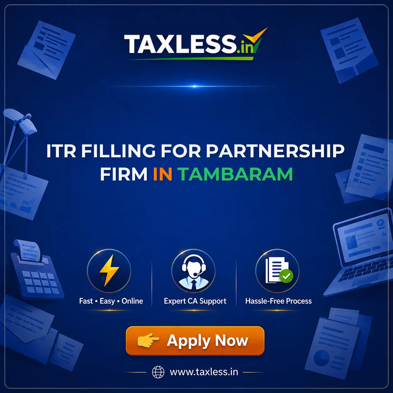 ITR Filling For Partnership Firm in Tambaram
