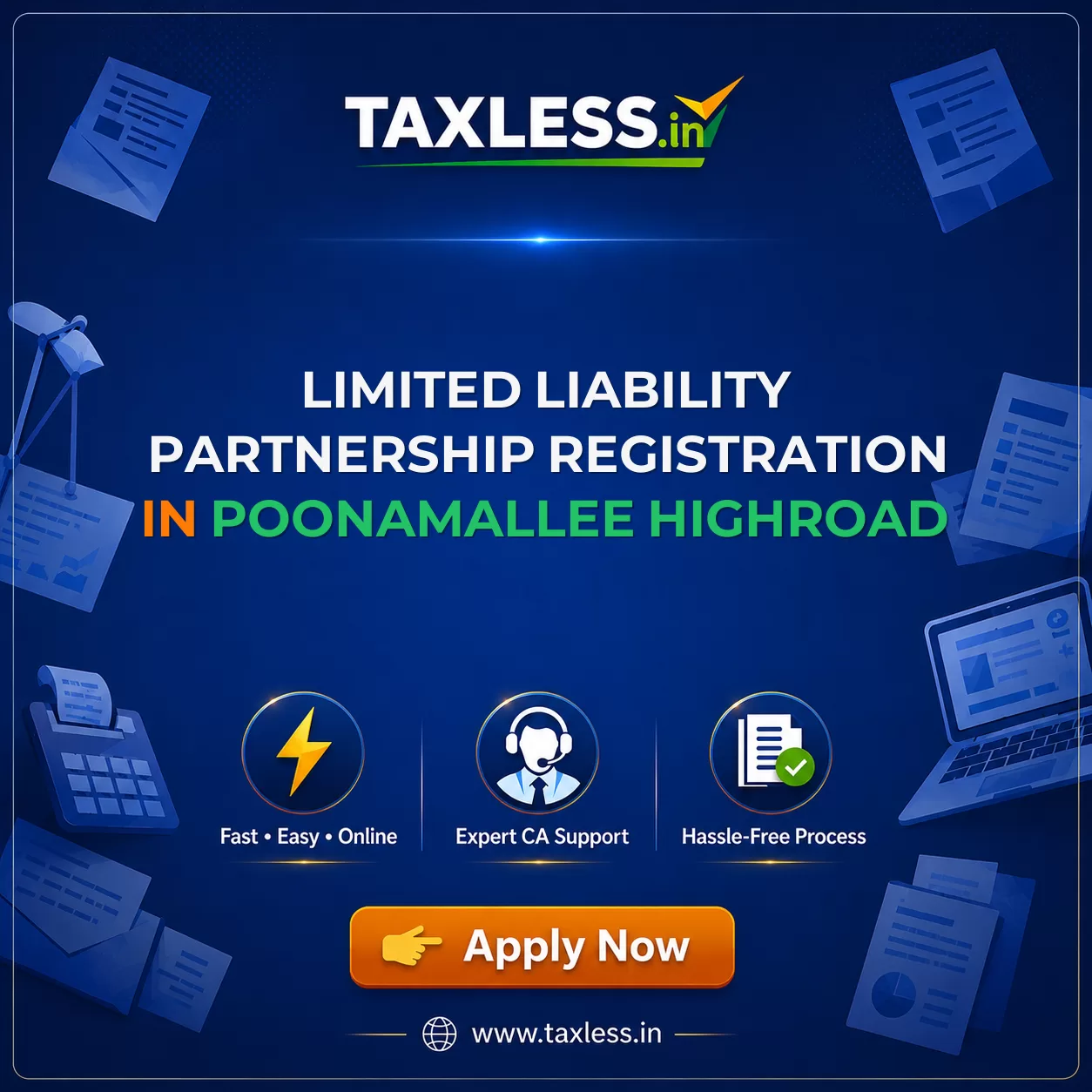 Limited Liability Partnership Registration in Poonamallee Highroad
