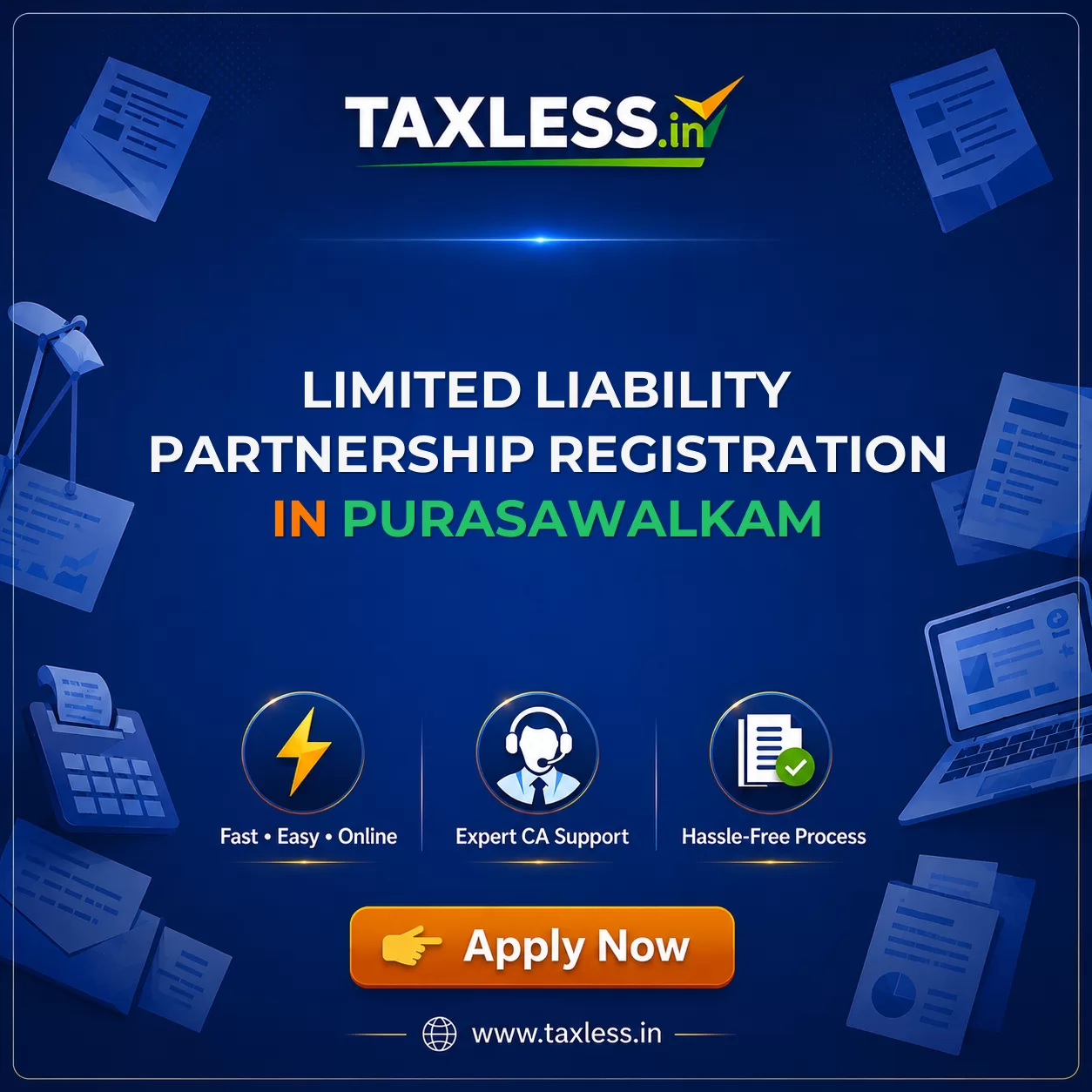 Limited Liability Partnership Registration in Purasawalkam