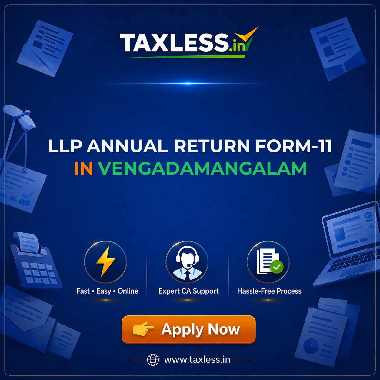 LLP Annual Return Form-11 in Vengadamangalam