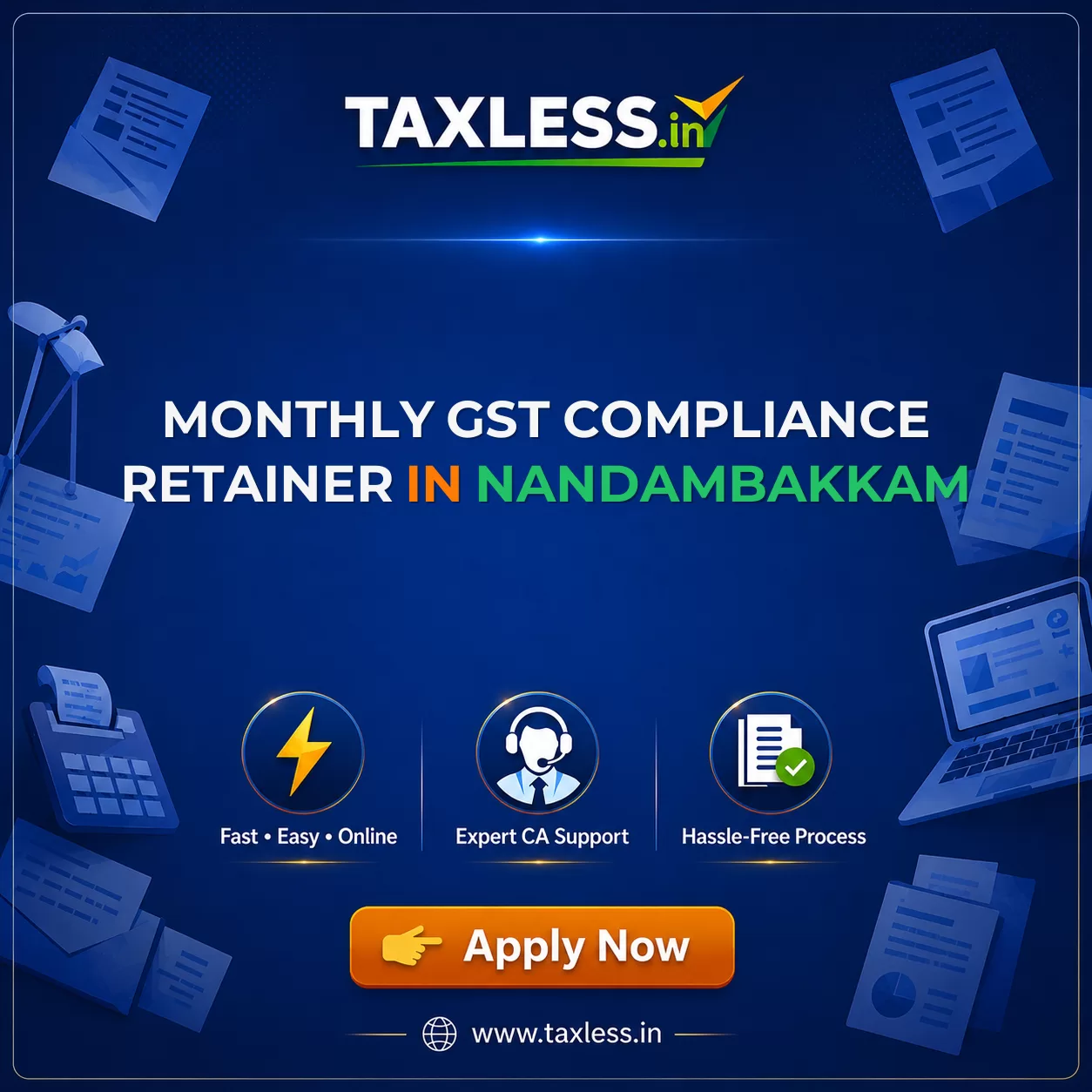 Monthly GST Compliance Retainer in Nandambakkam