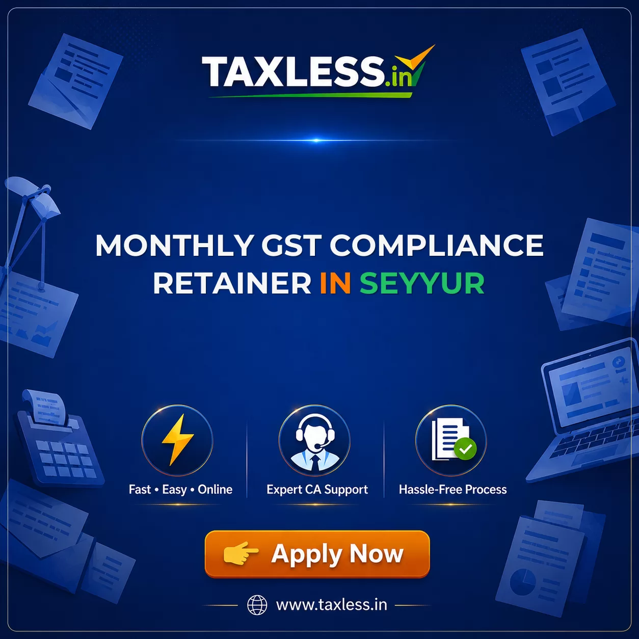 Monthly GST Compliance Retainer in Seyyur