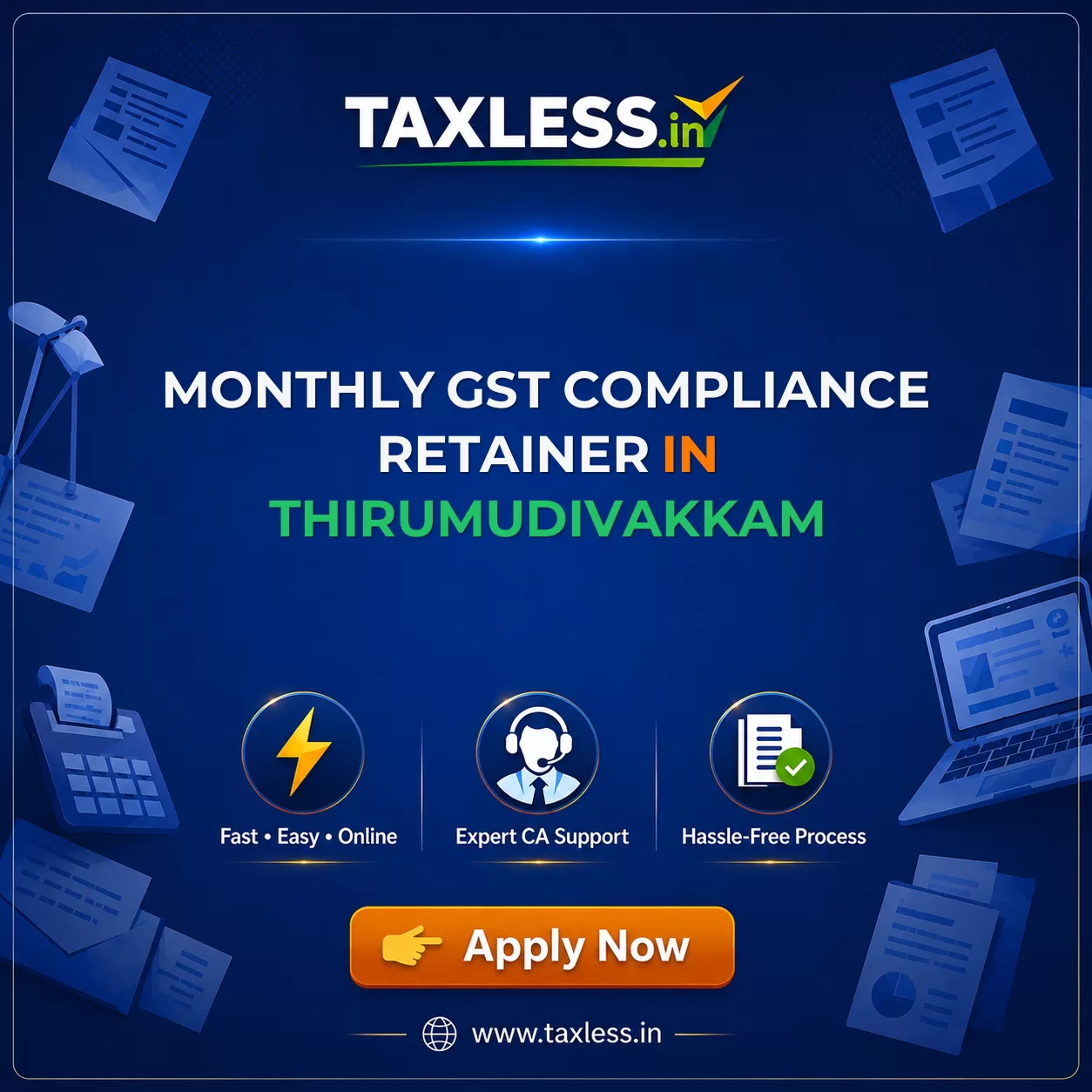 Monthly GST Compliance Retainer in Thirumudivakkam