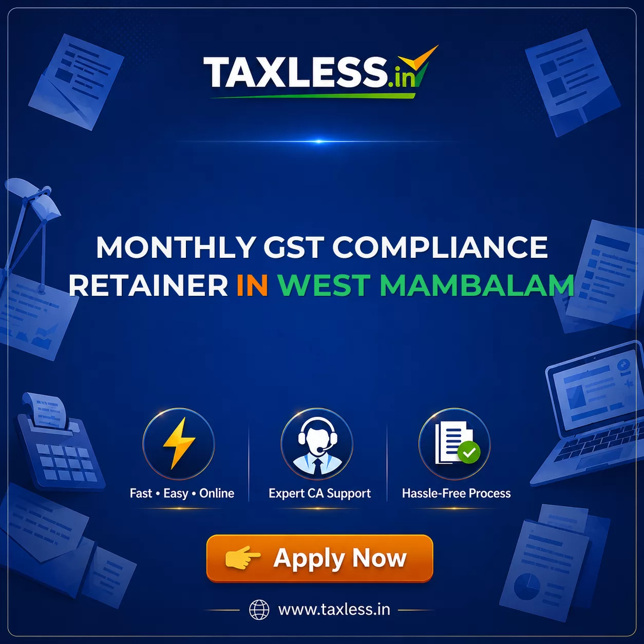 Monthly GST Compliance Retainer in West Mambalam