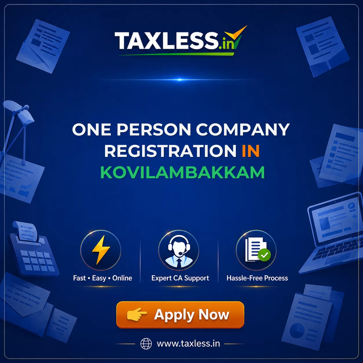 One Person Company Registration in Kovilambakkam