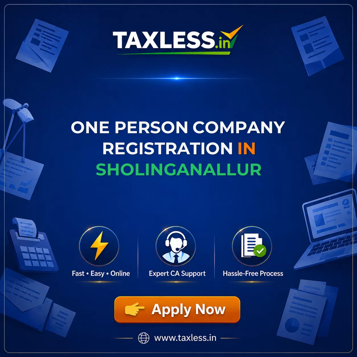 One Person Company Registration in Sholinganallur