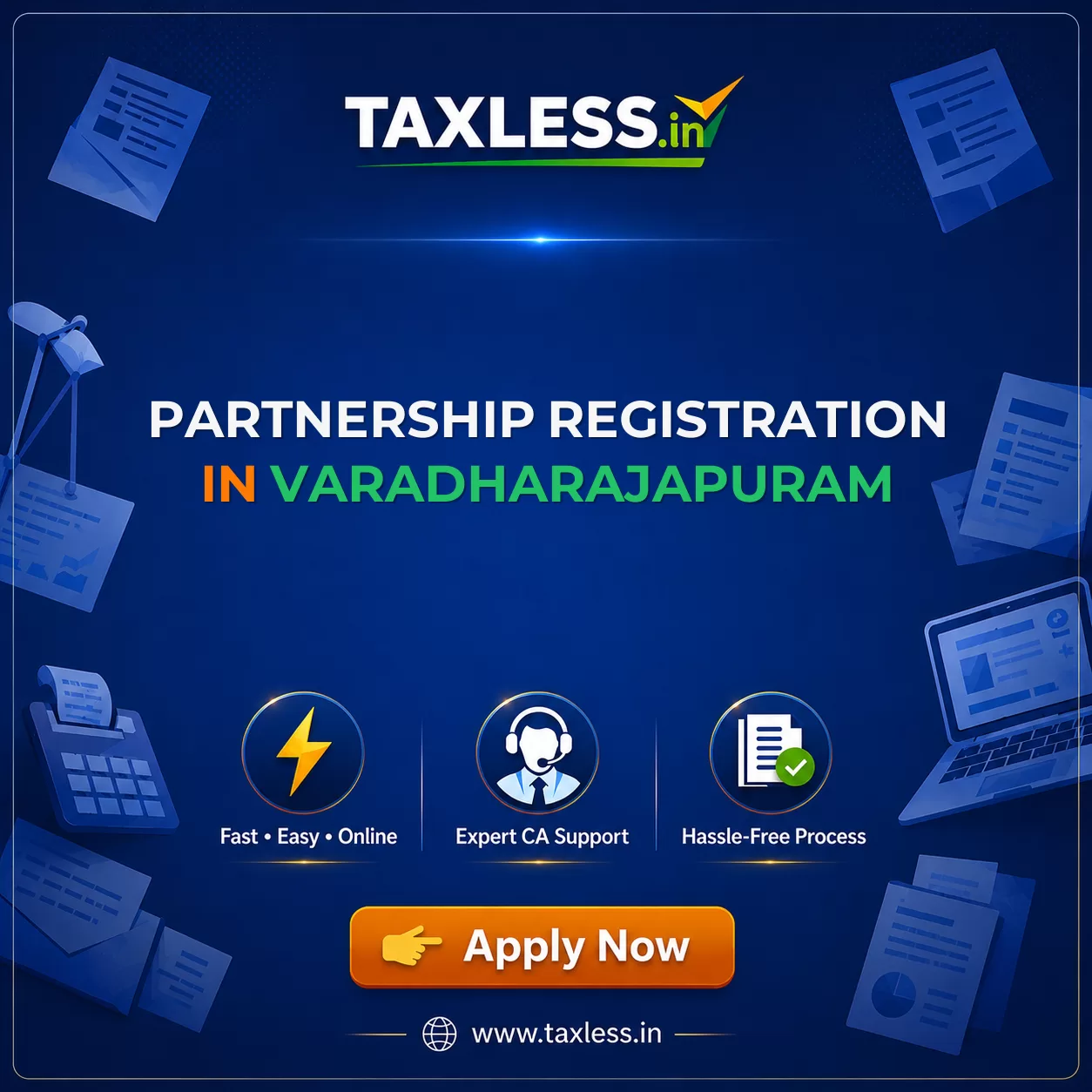 Partnership Registration in Varadharajapuram
