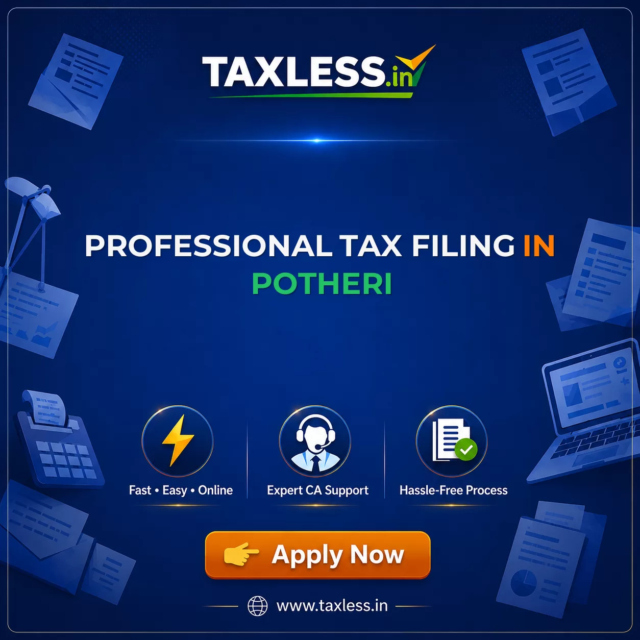 Professional Tax Filing in Potheri