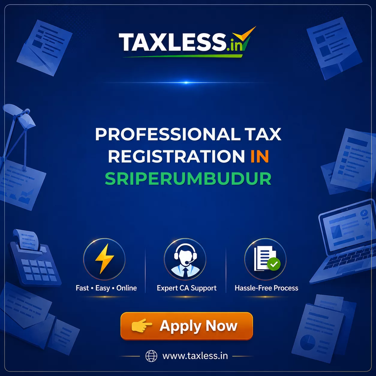 Professional Tax Registration in Sriperumbudur