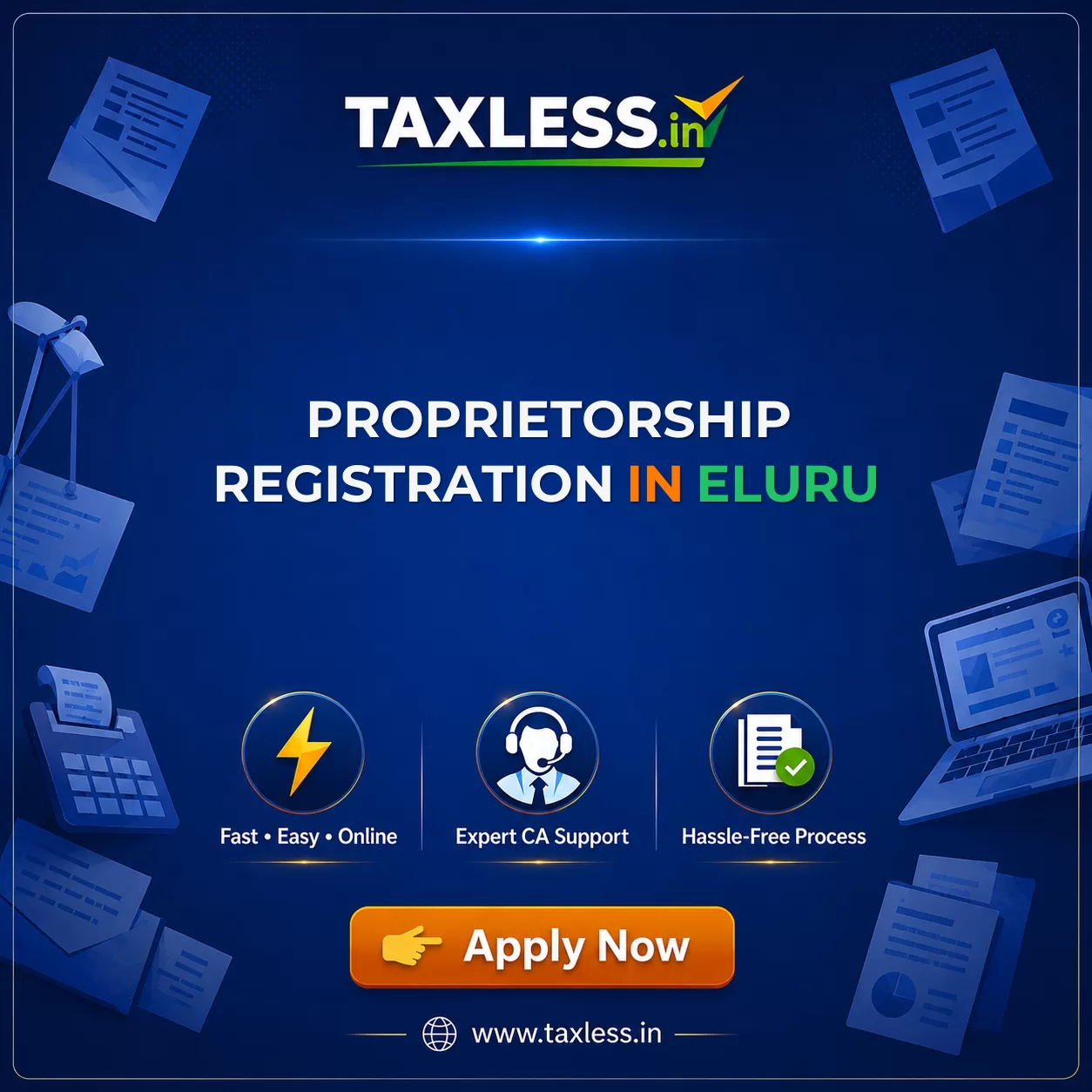 Proprietorship Registration in Eluru
