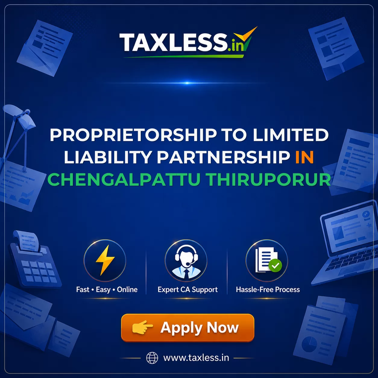 Proprietorship To Limited Liability Partnership in Chengalpattu Thiruporur