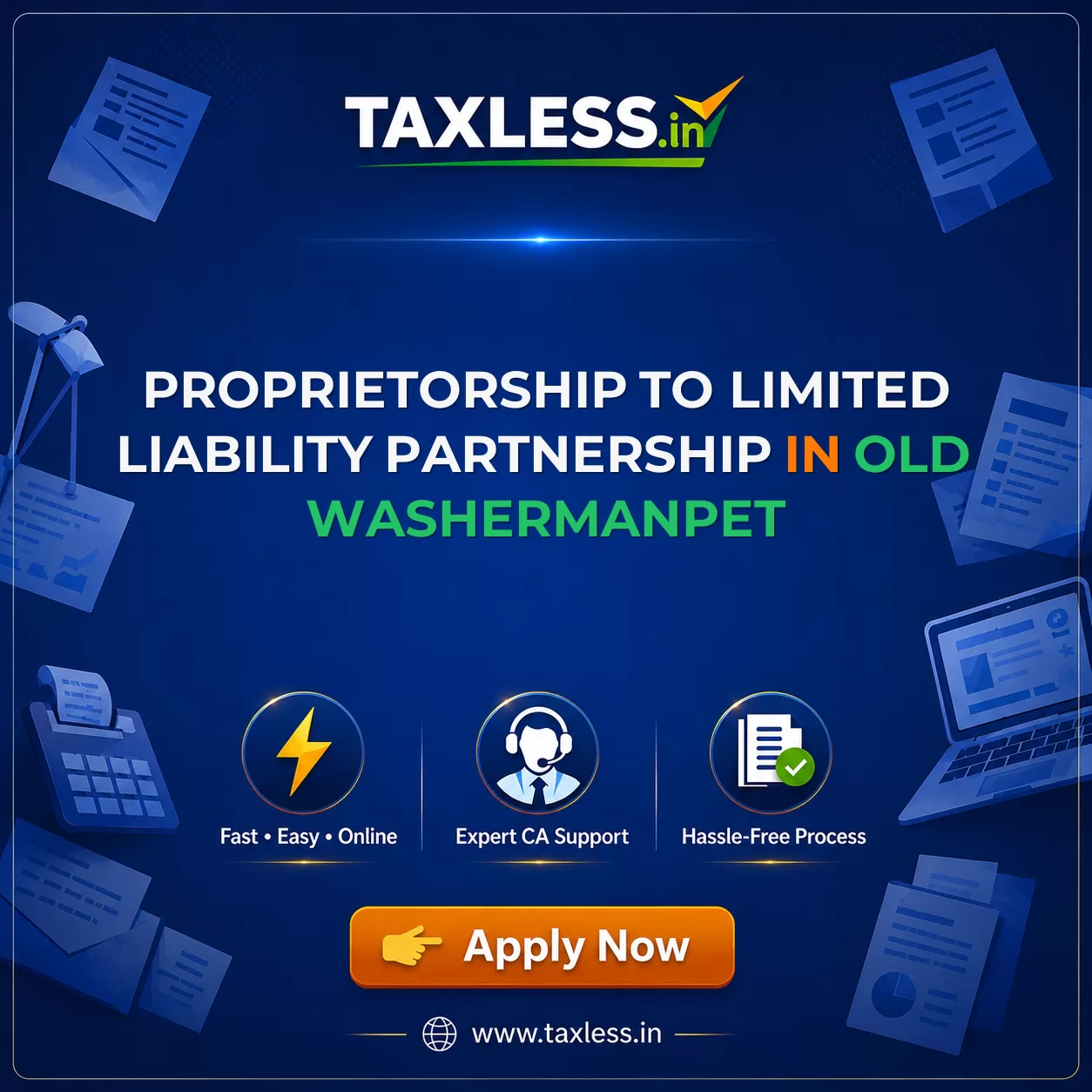 Proprietorship To Limited Liability Partnership in Old Washermanpet