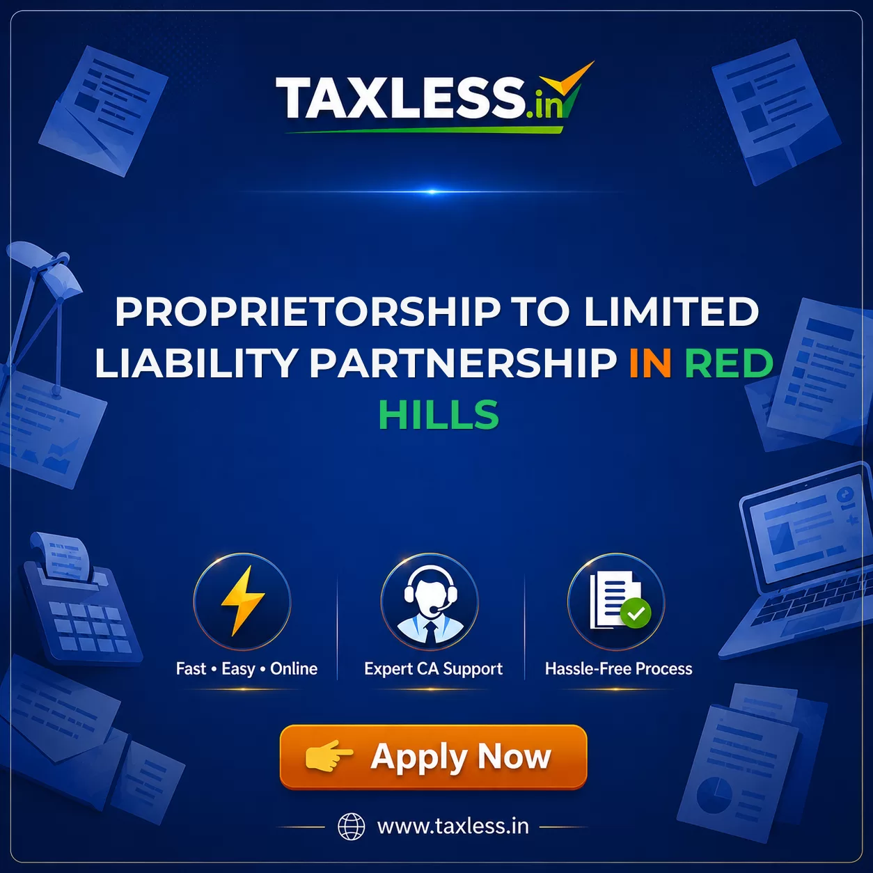 Proprietorship To Limited Liability Partnership in Red Hills