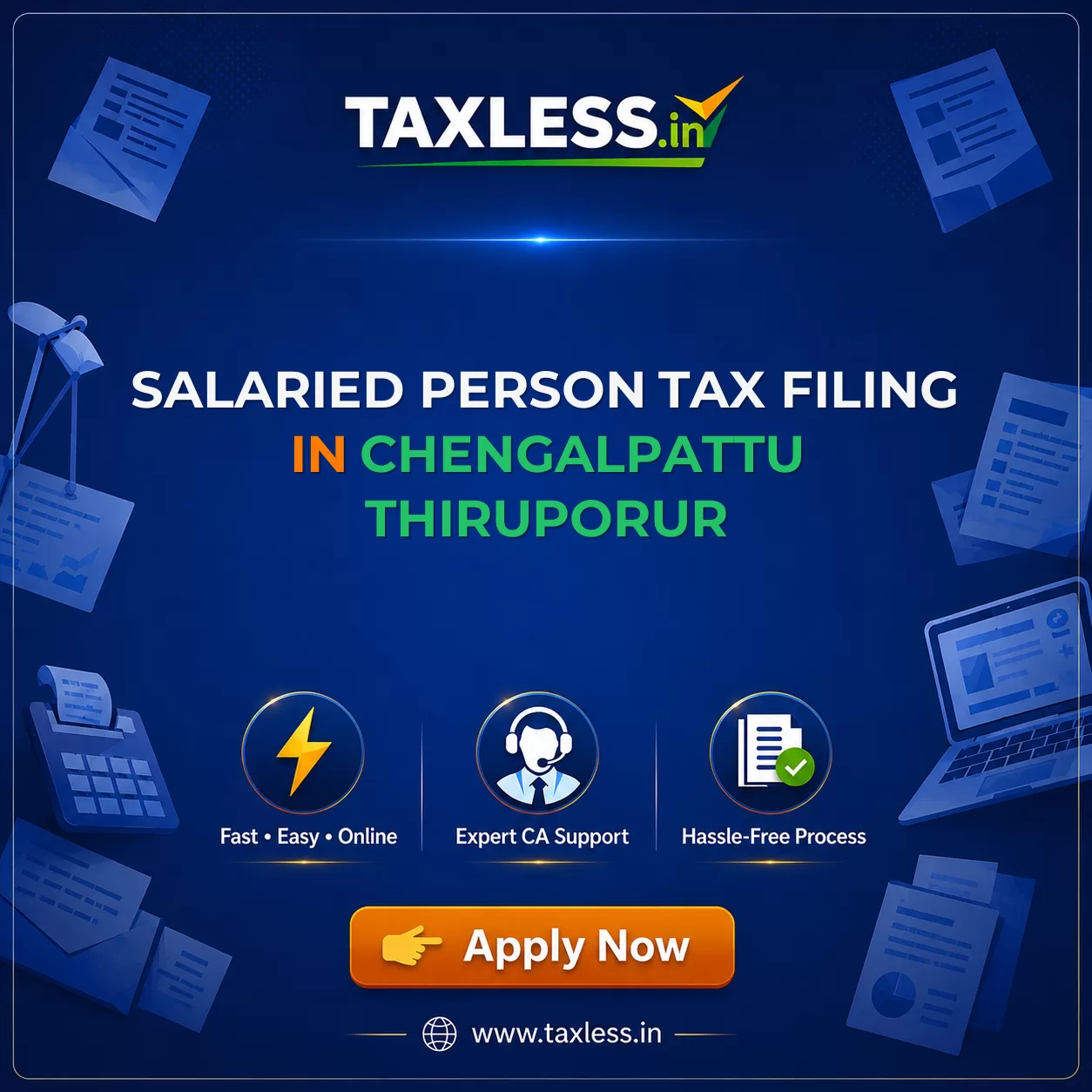 Salaried Person Tax Filing in Chengalpattu Thiruporur