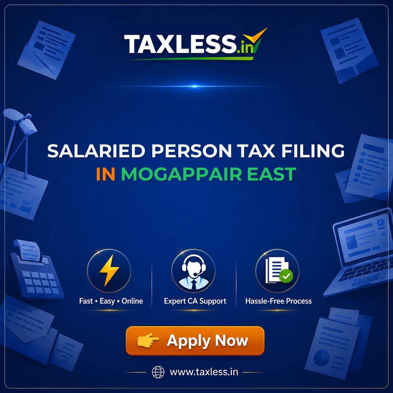 Salaried Person Tax Filing in Mogappair East
