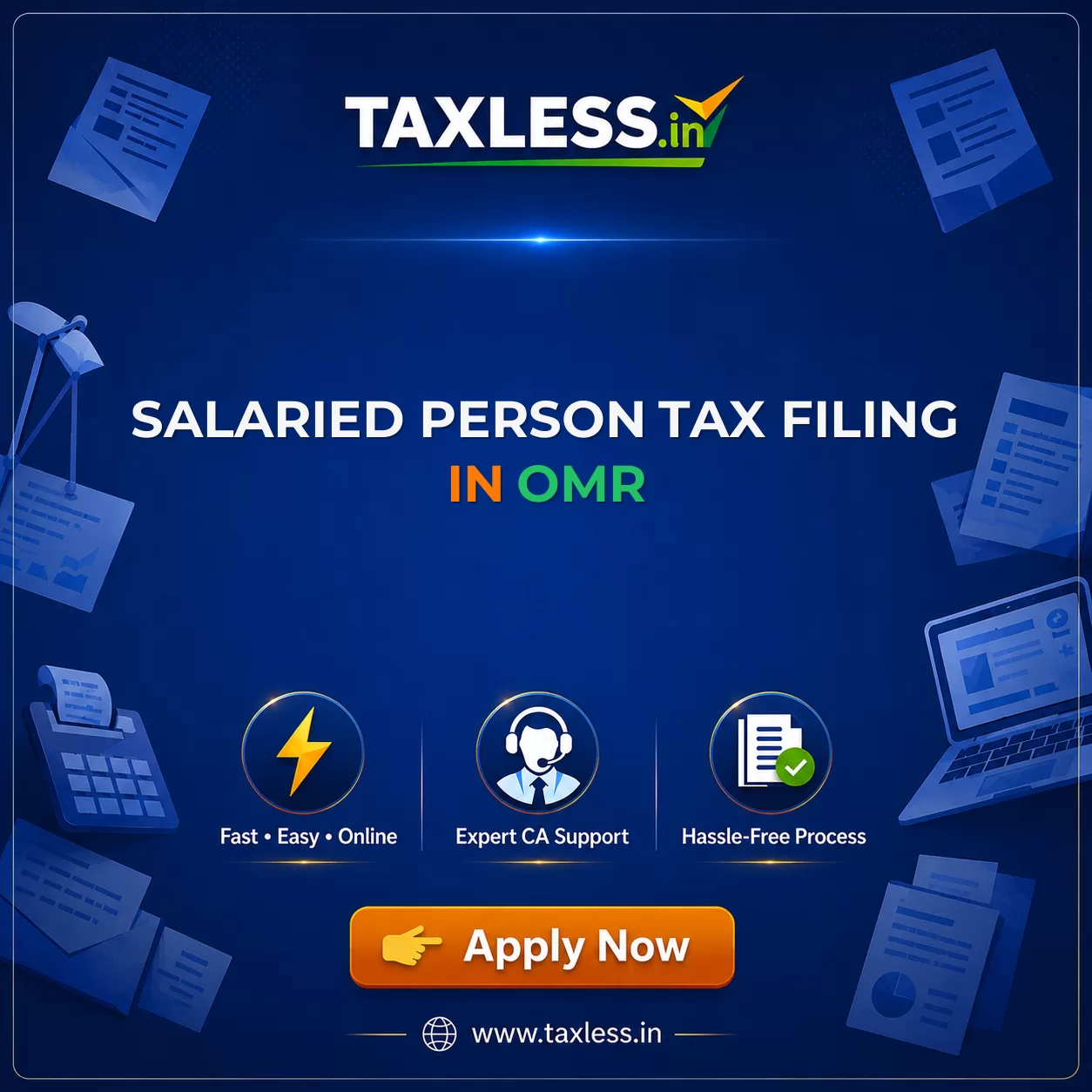 Salaried Person Tax Filing in Omr