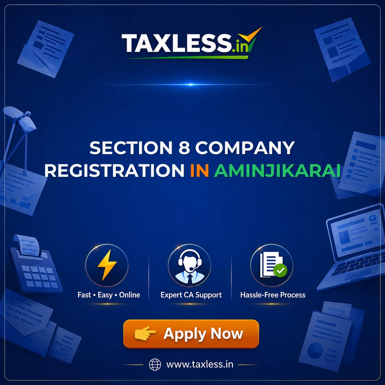 Section 8 Company Registration in Aminjikarai