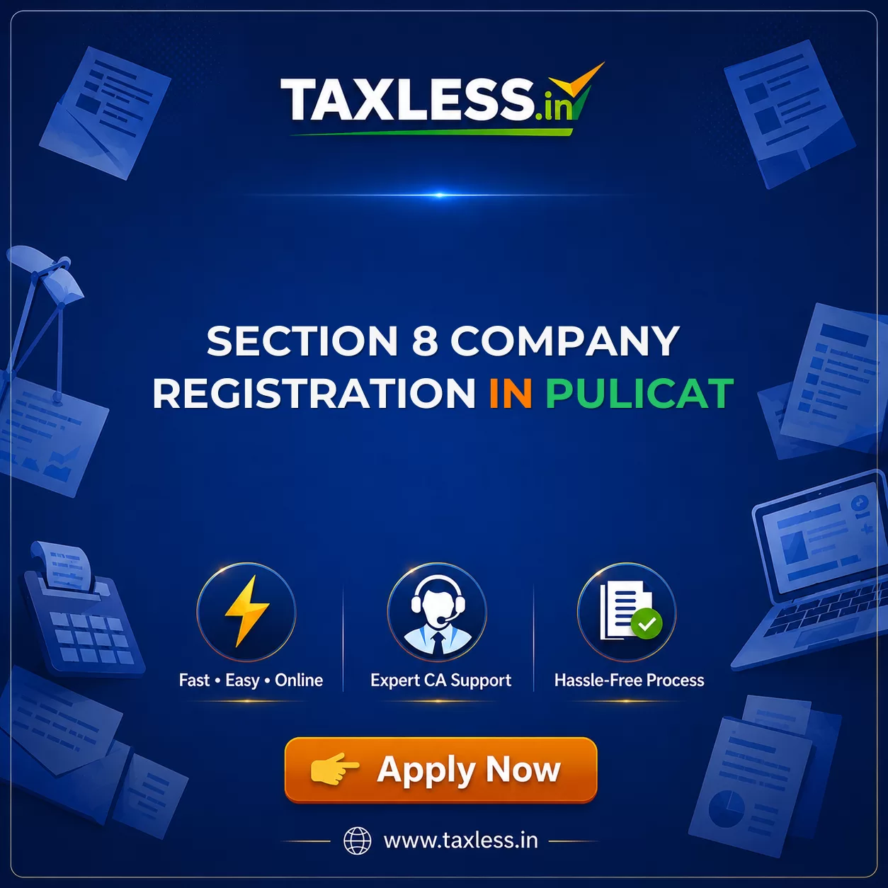 Section 8 Company Registration in Pulicat
