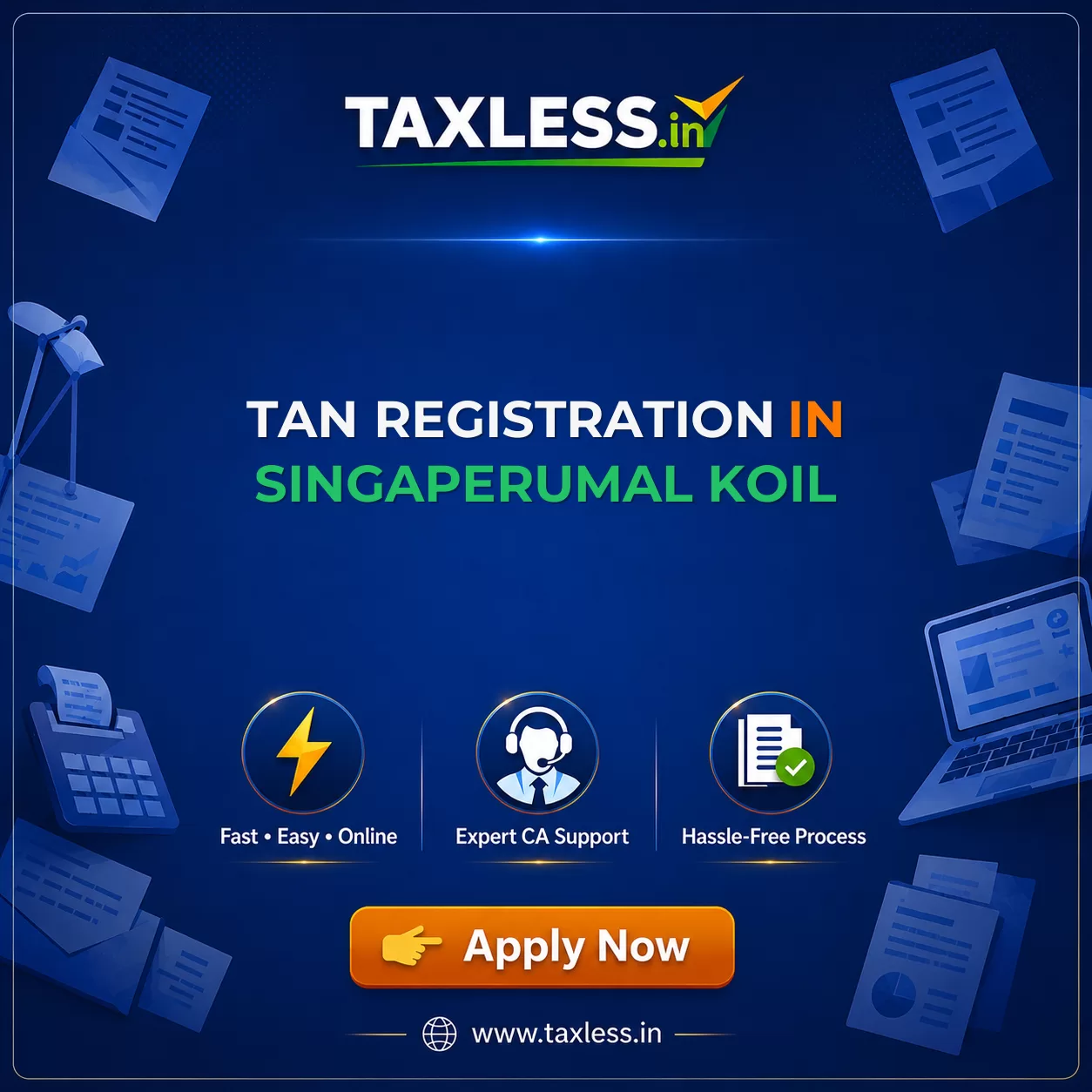 TAN Registration in Singaperumal Koil