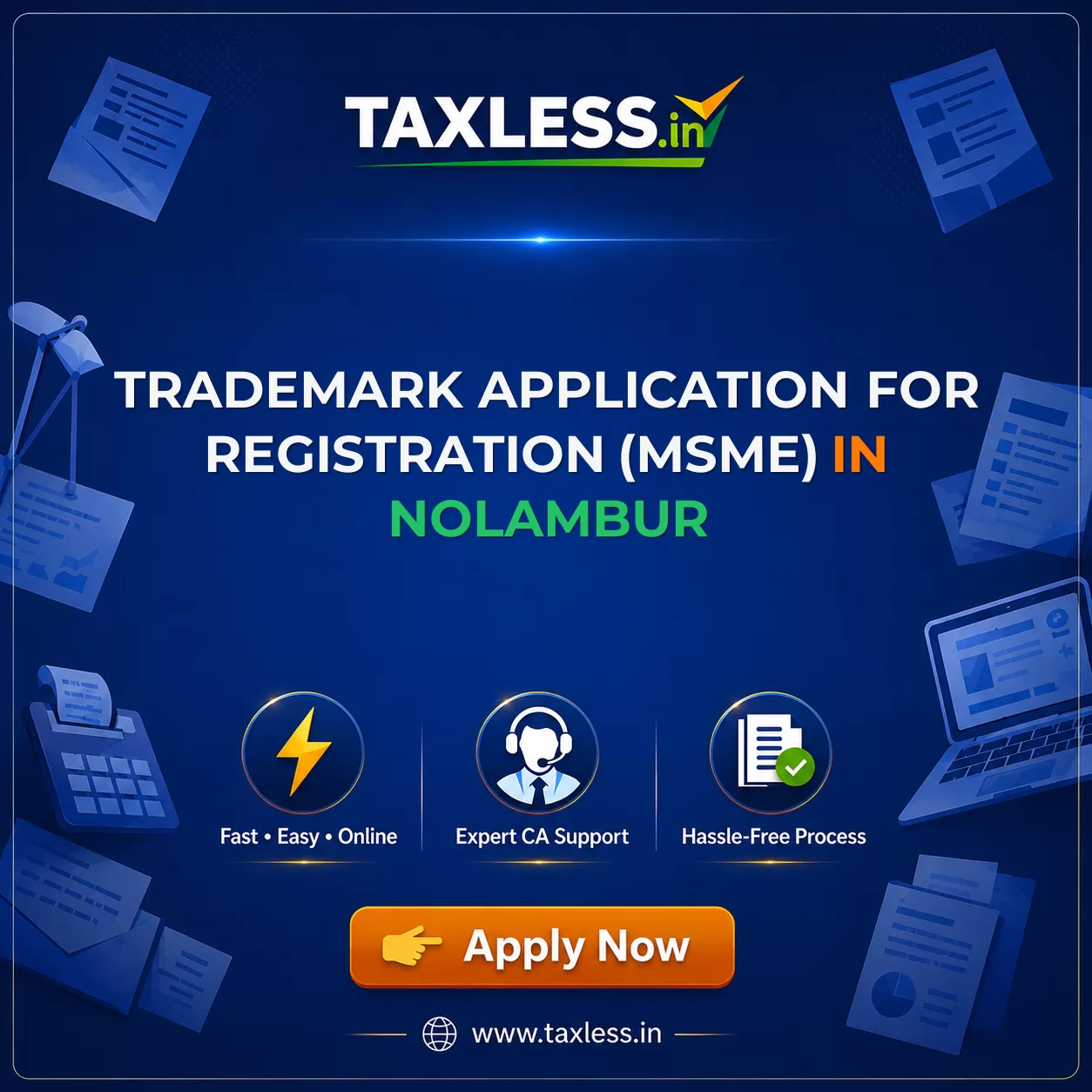 Trademark Application For Registration (MSME) in Nolambur