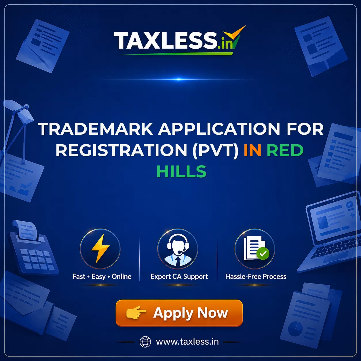 Trademark Application For Registration (Pvt) in Red Hills