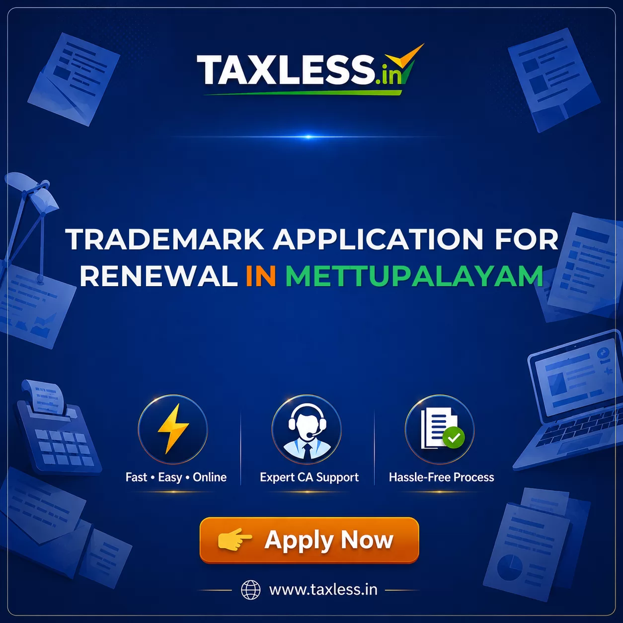 Trademark Application For Renewal in Mettupalayam